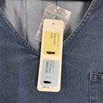 Soft Surroundings NWT Women Dark Denim Tencel Lyocell Tunic Top 2X Roll Tab Photo 2