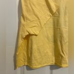 Abound  Faith Over Fear short sleeve raw hems Yellow Graphic Tee oversized small Photo 4