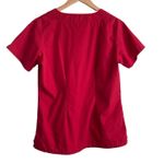 Butter Soft Women‎ Scrub Top S Red Medical Uniform Nurse Workwear Dental Casual Photo 2