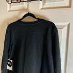 Calligraphie Woman’s Black Sweatshirt with White Hem size medium Photo 7
