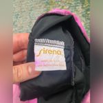 One Piece Vintage Sirena 80/90s pink ruffle black  swimsuit, size small medium Photo 3