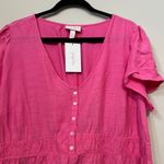Isabel Maternity  by Ingrid & Isabel Pink Woven Mini Maternity Dress - XXL - NWT Photo 5