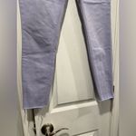 Old Navy  Size 4 Lavender Mid Rise Rockstar Colored Denim Skinny Jeans Raw Hem Photo 3
