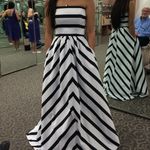 David's Bridal Chevron Prom Dress Photo 4