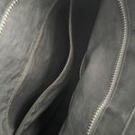 Pendleton  | Long Tote Foldover Bag Crossbody Wool Leather Harding Black Gray Photo 7