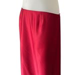 Lillie Ruben Women's Maxi Skirt Size 2 Red Satin Formal Photo 4