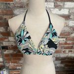 Tropical Floral Halter String Bikini Top Photo 0