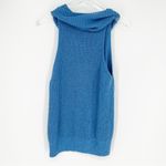 Free People Beach Skyscraper Cowl Neck Knit Tank Top M Blue Photo 2