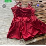 Stylish Red swim dress with Straps Size XL Photo 1
