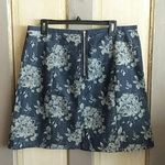 Gap  Floral Denim Skirt Photo 2