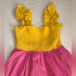 Crown & Ivy  Yellow, Pink, and Orange Tiered Dress with Ruffles Size XS Photo 1