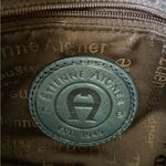 Etienne Aigner Vintage  Pompeii Blue Teal Patent Leather Mini Bag Clutch Purse Photo 6