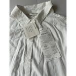 Beach Lunch Lounge Womens White Button Front Shirt Size M Photo 3