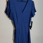 Lulus NWT - Heart of Marigold Denim Blue Wrap Maxi Dress Photo 3