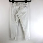 Loft Ann Taylor  Womens Jeans Curvy Skinny Stretch White 0/25 Photo 1