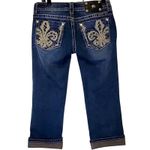 Miss Me Medium Wash Blingy Capri Jeans JP5455P, Size 27, New With Tag Photo 1