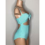 Anthropologie New. WET brand gingham swimsuit. Large. Retails $168 Photo 6