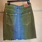 Jordache Vintage Women's Yoke Front Art to wear Tie Dye Denim Skirt, Y2K|Size:28 Photo 1