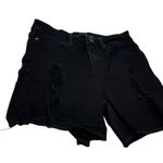 KanCan Black Denim Jean Shorts Distressed Cuffed Mid Rise 3 25 Photo 1