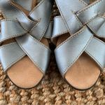 sbicca  Hand Made Silver zhray Wedge Strappy Sandals 8.5 8 39 made in USA Photo 7