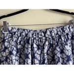Talbots B4 Petite Skirt Blue White Tie Dye Elastic Waist Midi M Photo 3