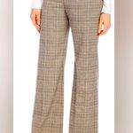 Karen Kane  high rise brown plaid wide leg pants with sequin detail. Size M. NWT. Photo 2