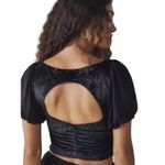 Free People Free‎ People Intimately Midnight Mood Velvet Crop Top Size Medium Photo 1