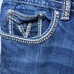 Vigoss Jeans Women's The Chelsea Boot Cut 31x33 Blue Embroidered Med Wash Denim Photo 6