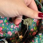 Farm Rio  Strapless Green mini Dress with Pink Floral Accents Photo 2