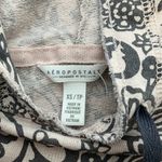 Aeropostale Women's Size XS Floral Print Hoodie - Pink and Black Photo 1