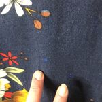 Ms basic dark blue floral spaghetti strap dress size XL​ Photo 8