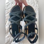 Melissa Women's Black Buzios Braided Sandals with Tan Sole Resortwear - US 10 Photo 2