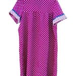 1960s Vintage It's A Charm Snap Pink Polkadot Housecoat Small Medium Photo 1