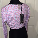 Bo+Tee Chic Floral V-Neck Blouse Photo 3