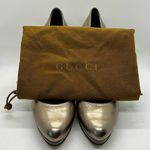 Gucci Authentic Gorgeous Metallic Nappa Silk Block Heel Shoes **Size 7** Photo 10