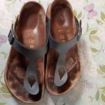 Birkenstock Gizeh Onynx Buckle Flip Flop Flats Sandals Womens 36 Photo 3
