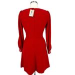 FRNCH Aldina A-Line V-Neck Mini Dress Red Size XS NWT Photo 7