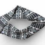 Kohl’s Accessories Fair Isle Infinity Scarf – Black & White Geometric Knit Snood Photo 0
