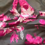 Free People NWOT  Movement Floral Racer Back Sports Bra XS Pink Green Photo 3