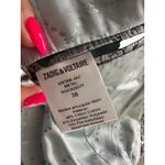 Zadig & Voltaire Silver Metallic Jacket Blazer Size 36 / US Small Photo 7