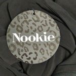 Nookie  Aphrodite One Shoulder Dress Midi Bodycon Black Long Sleeve XS New Photo 9