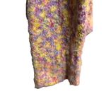 Peach Love California Peach Love Large Multicolor Fuzzy Oversized Sweater pink Purple Yellow Girl Photo 7