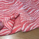 ZARA Womens Zebra Stripe Knit Beach Shorts Orange Medium Photo 4