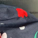 Kate Spade  Whimsy Floral Puff Sleeve Top - Navy and Red NWOT Photo 6