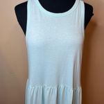 J.Crew Light Blue Knit cutaway tank maxi dress S Cotton Aqua Tank Style … Photo 3