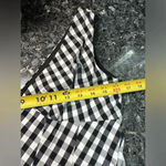 Betsey Johnson  | Gingham Check Fit & Flare Black / Ivory Dress Size 6 NWT Photo 5
