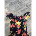 Full Circle Trends Size Large Womens Off the Shoulder Floral Dress Black Photo 4