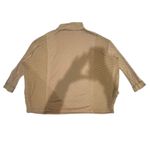 Miss Me  Womens Medium Tan Embroidered & Ribbed Relaxed Fit Mock Neck Sweater Top Photo 3