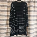 J. Jill Black And‎ Gray Stripe Long Sleeve Dress Size Medium Photo 1