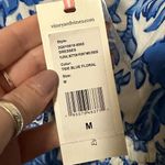 Vineyard Vines NWT  floral button front midi dress tide blue floral size medium Photo 3